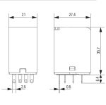 رله شیشه ای وایدمولر DRM 12VDC 4CO (DRM570012LT) - Image 2