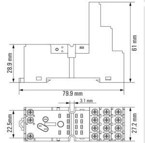 پایه رله وایدمولر SCM 2CO ECO - Image 2