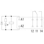 رله شیشه ای وایدمولر RCI 12VDC 2CO (RCI484AB2) - Image 3